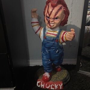 Chucky Horror Figurine with Blue Overalls
